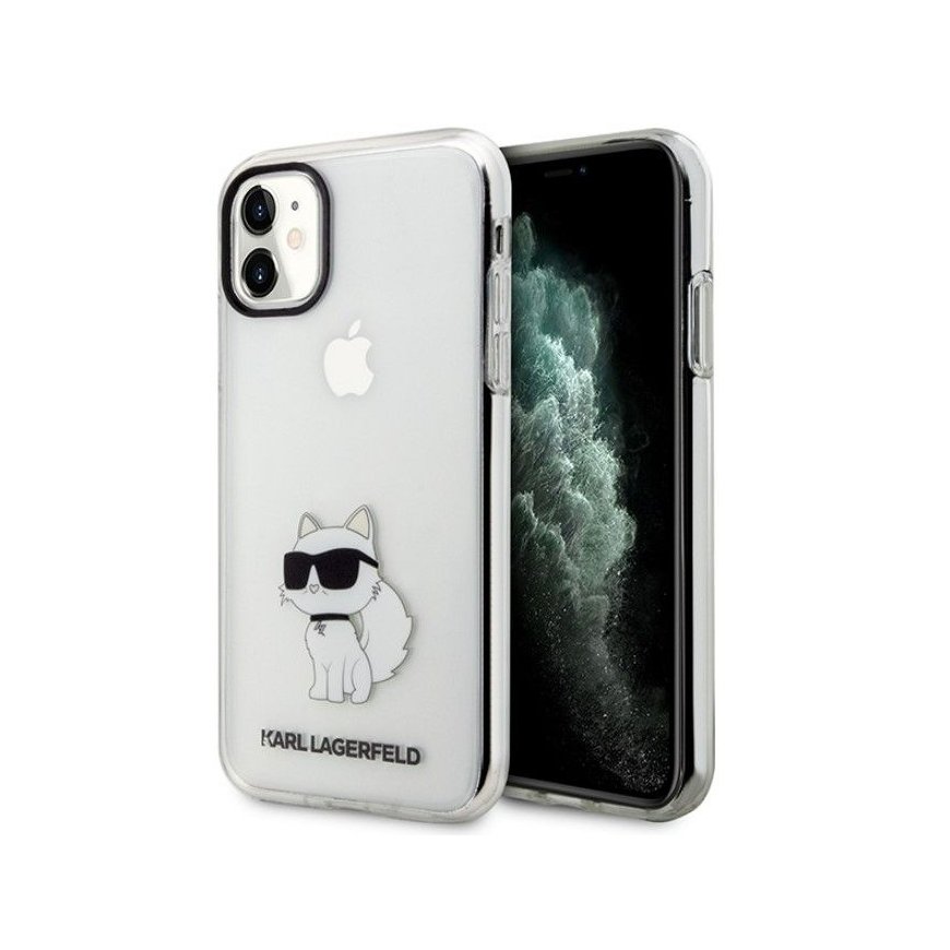 Karl Lagerfeld Apple iPhone 11 / Xr 6.1 hardcase Ikonik Choupette Transparent