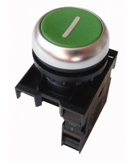 Eaton M22-D-G-X1/K10 elektros jungiklis Jungiklis su mygtuku Juoda, Žalia