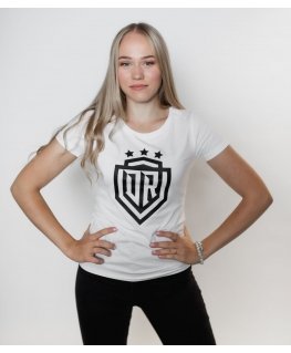 Dinamo - Women's T-SHIRT «DINAMO» WITH BLACK PRINT L White