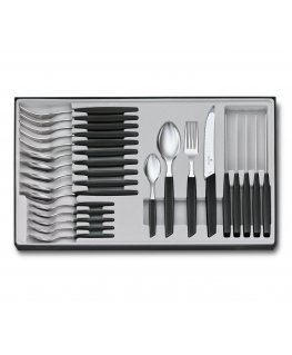 Victorinox Swiss Modern aterinsarja 24 kpl Musta