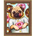 Beldizart Mopsas ir spurgos 30x40 cm AZ-1802 Beldizart Mopsas ir spurgos 30x40 cm AZ-1802