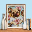 Beldizart Mopsas ir spurgos 30x40 cm AZ-1802 Beldizart Mopsas ir spurgos 30x40 cm AZ-1802