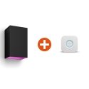 Philips Hue Starter Set White & Col. Amb. Resonate wall light black 1200lm Philips Hue Starter Set White & Col. Amb. Resonate wall light black 1200lm