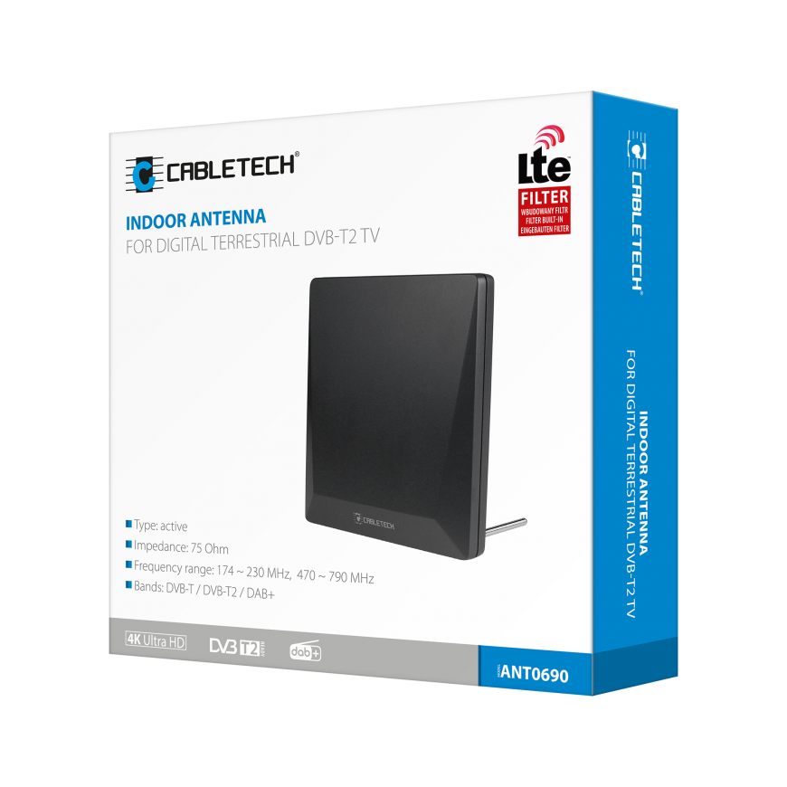 Cabletech room antenna for digital terrestrial TV DVB-T2 – 4
