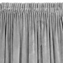 Night curtain made of soft velvet Eurofirany DIVA LINE RIA 140X270 cm, tape/tunnel/hooks, 300 g/m2, color: steel