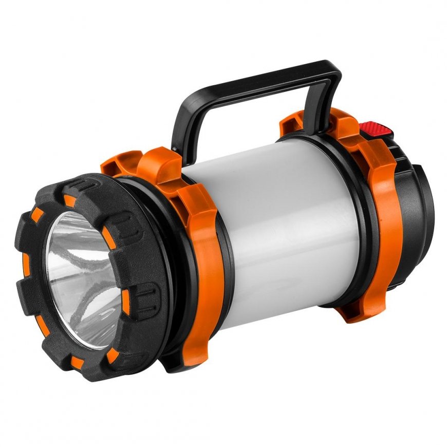 Neo Camping lempa (įkraunama stovyklavimo lempa 800 lm powerbank 3 in 1 CREE T6 + SMD LED)