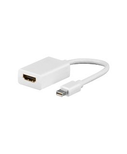 Goobay A 346 Mini DisplayPort HDMI Type A (Standard) White
