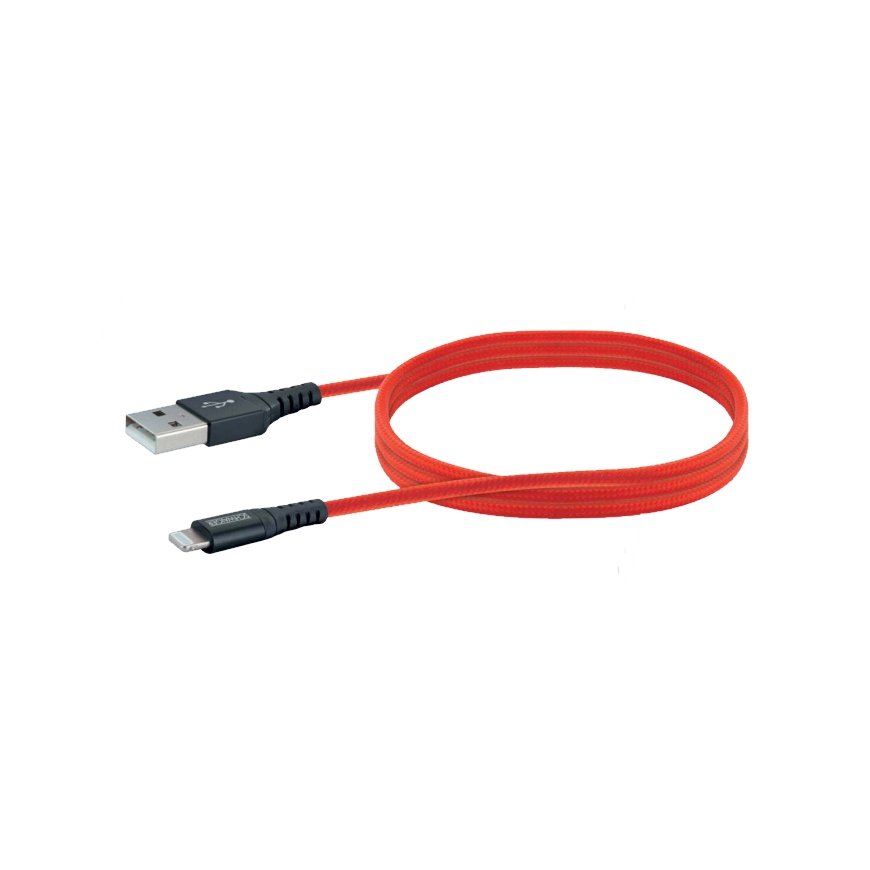 Schwaiger LPRO410 501 matkapuhelimen kaapeli Punainen 1,2 m USB A Lightning