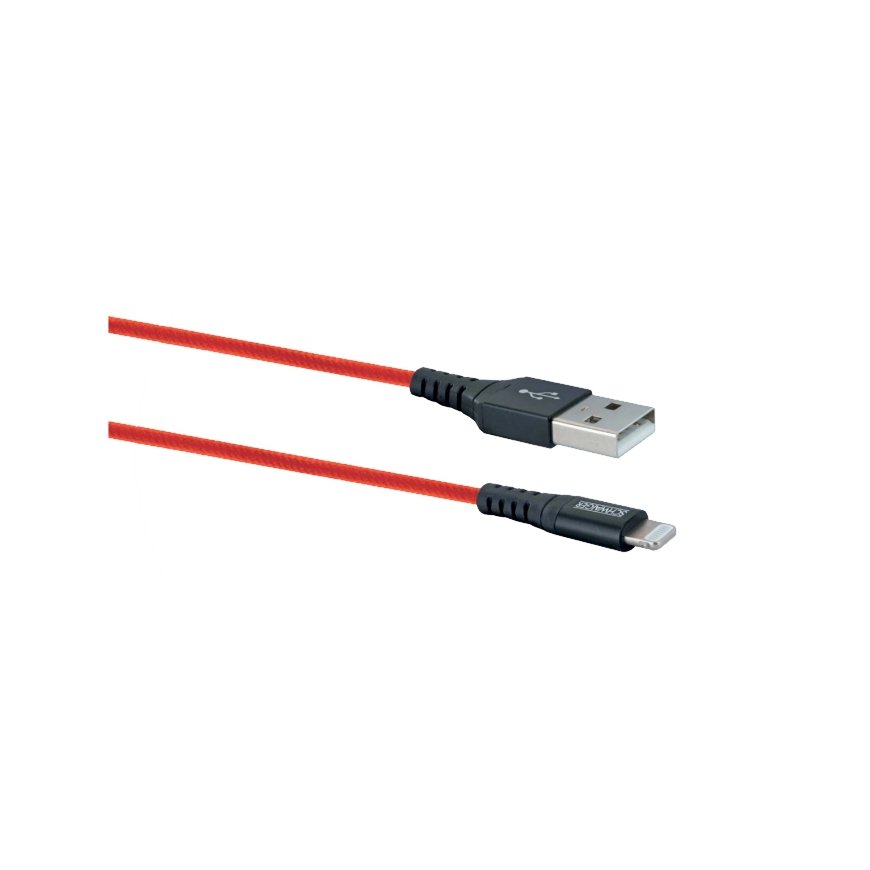 Schwaiger LPRO410 501 mobiliojo telefono laidas Raudona 1,2 m USB A Lightning – 2