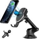 Phone holder for car CHOETECH, with wireless charging function, 10W