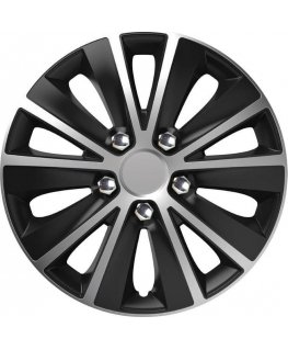 Versaco Collar 10060 Colak Rapide NC 16 Inch Silver & Black (Black Silver) with Chrome Screws