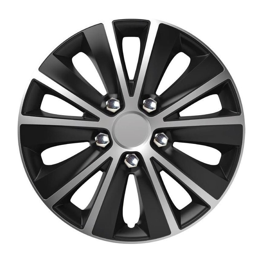 Versaco Collar 10060 Colak Rapide NC 16 Inch Silver & Black (Black Silver) with Chrome Screws