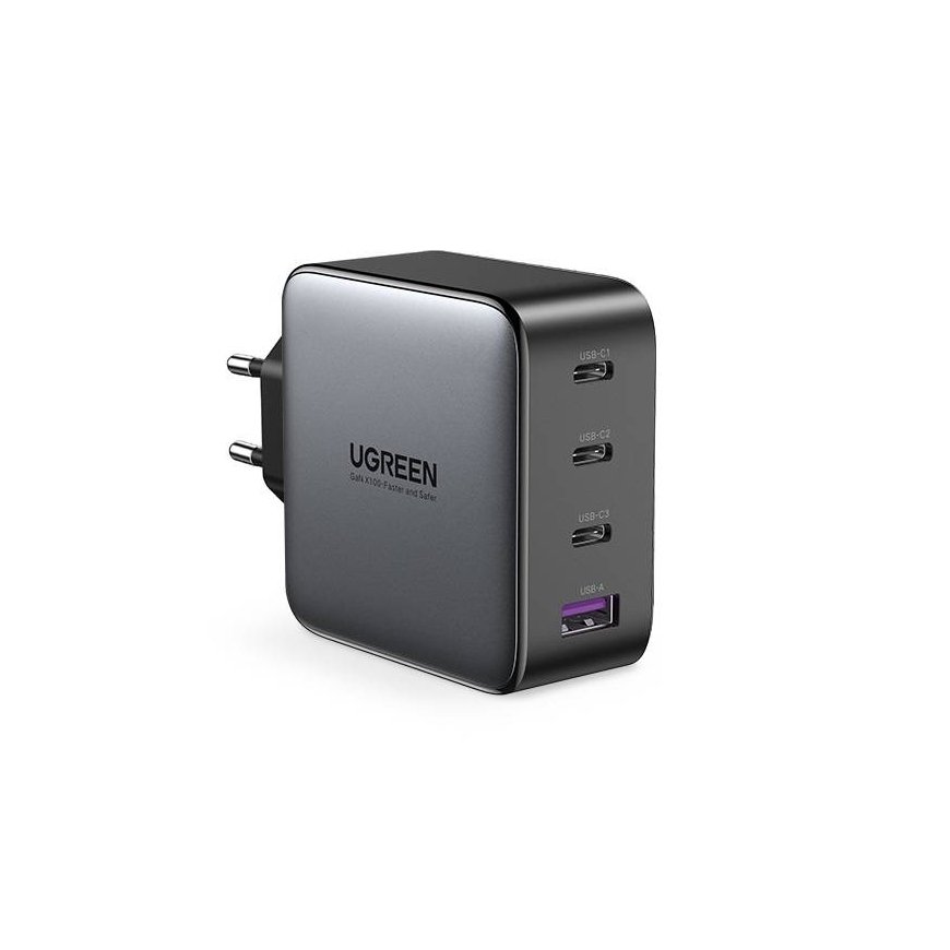 Wall Charger UGREEN CD226, USB QC3.0, 3x USB-C, 100W, PD (Black)