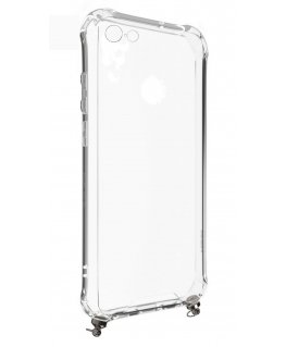 Evelatus Apple iPhone 6/6S Silicone Transparent with Necklace TPU Strap Silver