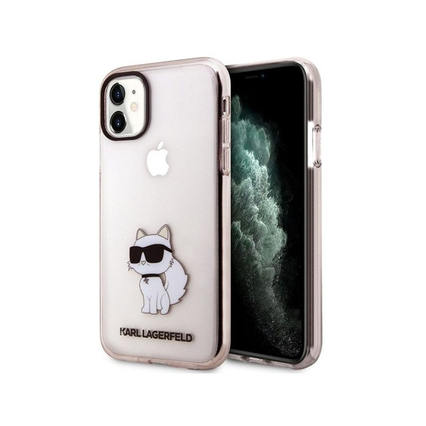 Karl Lagerfeld Apple iPhone 11 / Xr 6.1 hardcase Ikonik Choupette Pink
