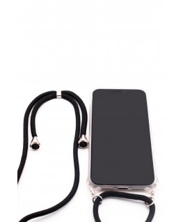Evelatus Samsung A50 Case with rope Black Transparent