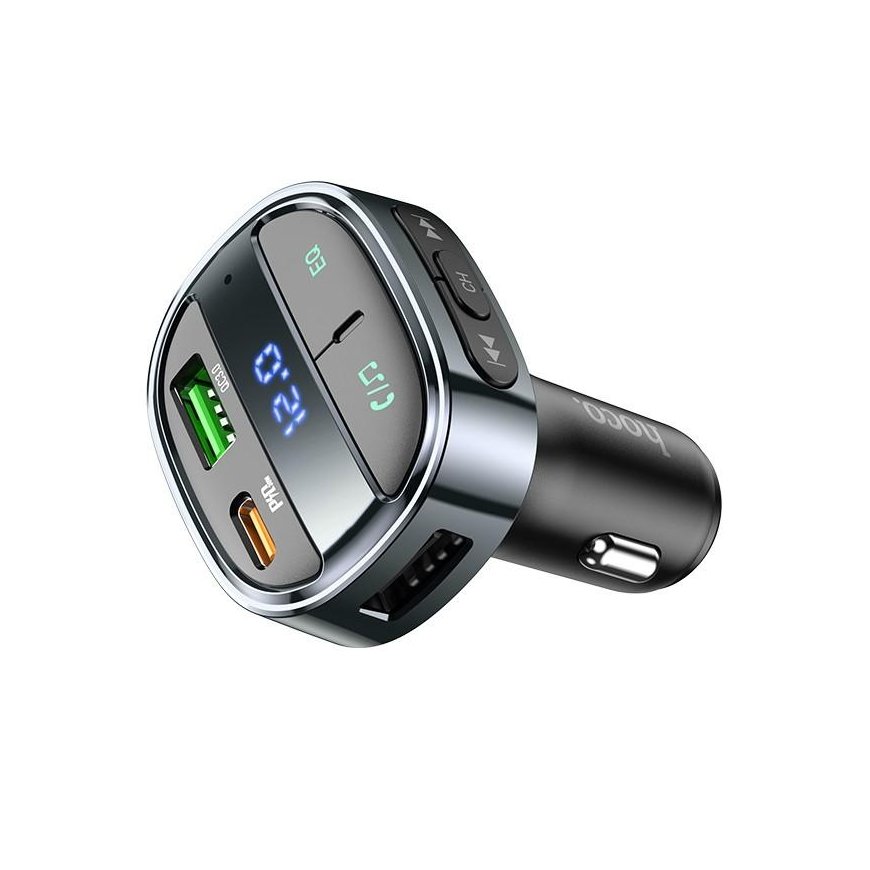 FM wave modulator Hoco E70 PD30W+QC3.0 black – 2