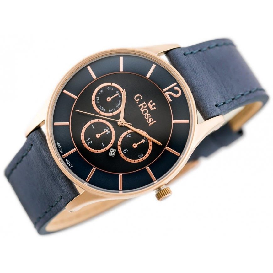 G.Rossi Laikrodis G. ROSSI - 7028A (zg205f) + BOX – 2