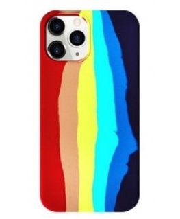 Evelatus Apple iPhone 14 Pro Silicone case Multi-Colored Rainbow