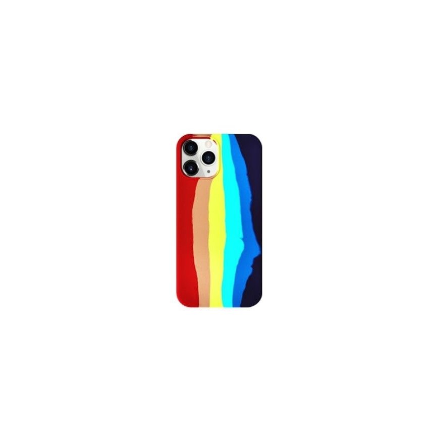 Evelatus Apple iPhone 14 Pro Silicone case Multi-Colored Rainbow