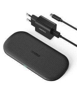 Fast wireless charger for two phones CHOETECH, 18W