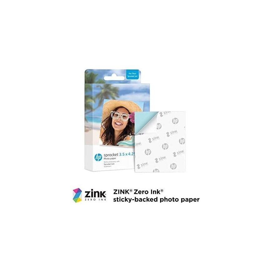 HP photo paper Sprocket Zink 8.9x10.8cm 20 sheets – 3