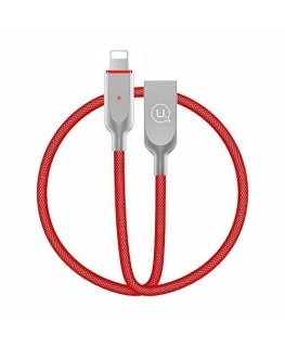Cable USB Usams USB-A - Lightning 1.9 m Red (IPYSUSB203)