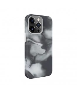 Evelatus Apple iPhone 14 Pro Max Premium Silicone case Customized Print Gray