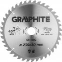 Graphite Graphite circular saw (circular saw, wide, 235 x 30 mm, 40 teeth) Graphite Graphite circular saw (circular saw, wide, 235 x 30 mm, 40 teeth)