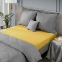 Eurofirany NOVA cotton satin sheet without rubber, 220X210 cm, color: mustard