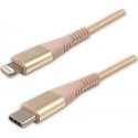 Cable USB Logo USB-C - Lightning 1 m Gold Cable USB Logo USB-C - Lightning 1 m Gold