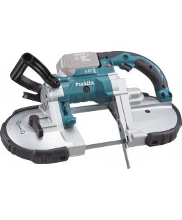 Makita DPB180Z Akumuliatorinis juostinis pjūklas,120X120mm, 18V, be akumuliatoriaus ir kroviklio