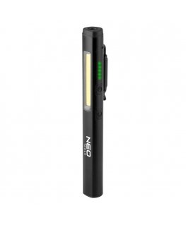 Neo 450 lm COB LED tikrinimo lempa + lazeris + UV + 4 viename žibintuvėlis