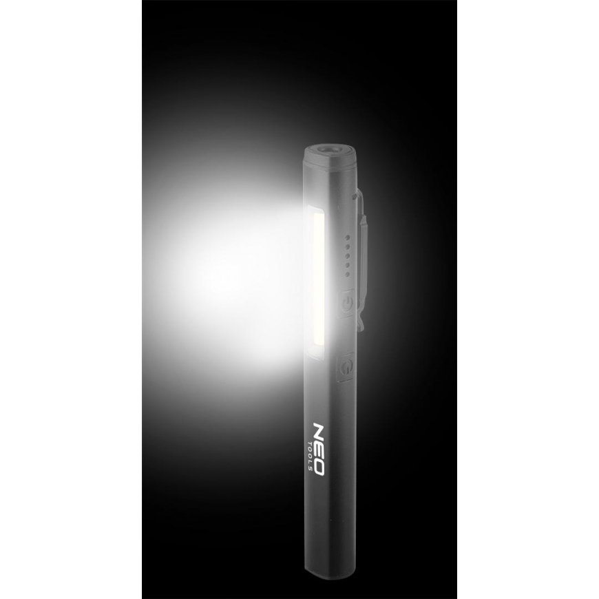 Neo 450 lm COB LED tikrinimo lempa + lazeris + UV + 4 viename žibintuvėlis – 4