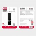 XO DK05A 2в1 Кард Ридер USB 2.0 Флэш Диск с Micro SD и SD слотами Черный