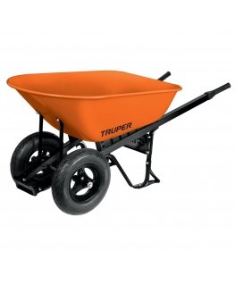 Truper 8 ft3, two-wheeled wheelbarrow