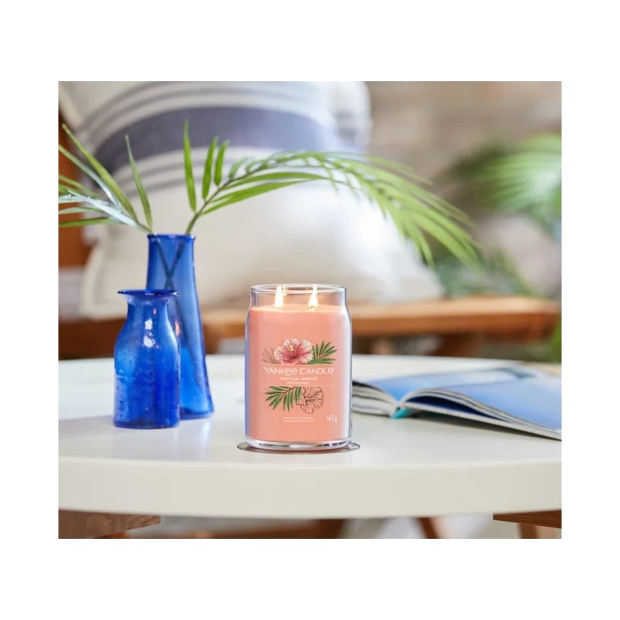 Yankee Candle Tropical Breeze восковая свеча Цилиндр Гуайява, Мята Оранжевый 1 шт – 3