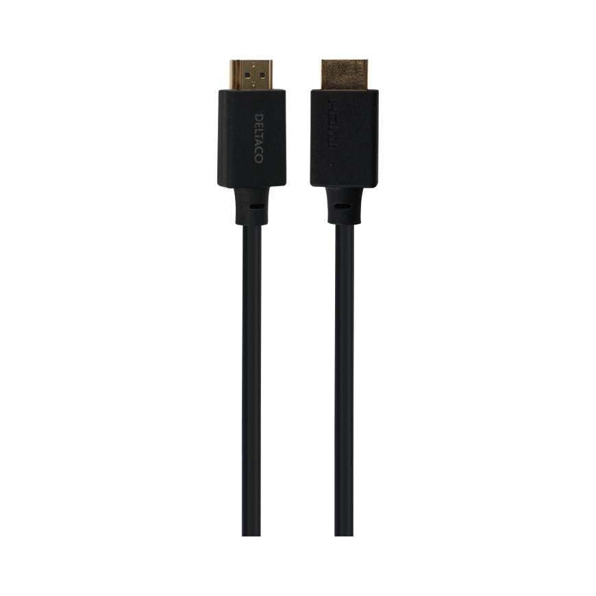 Deltaco HU-50-LSZH HDMI kabelis 5 m HDMI Type A (Standard) Melns – 2