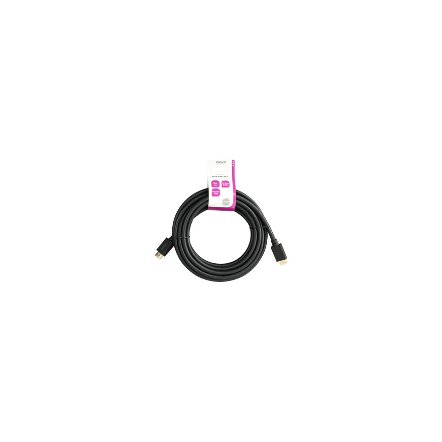 Deltaco HU-50-LSZH HDMI cable 5 m HDMI Type A (Standard) Black – 3