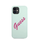 Guess GUHCP12SLSVSBF iPhone 12 mini 5.4 inch Blue Fuchsia / Blue Fuschia Hard Silicone Vintage Case