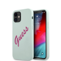 Guess GUHCP12SLSVSBF iPhone 12 mini 5.4 inch Blue Fuchsia / Blue Fuschia Hard Silicone Vintage Case