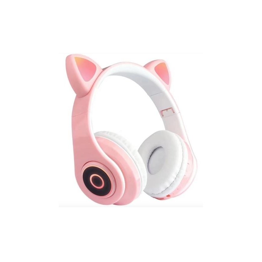 Invest Wireless bluetooth LED headphones, pink