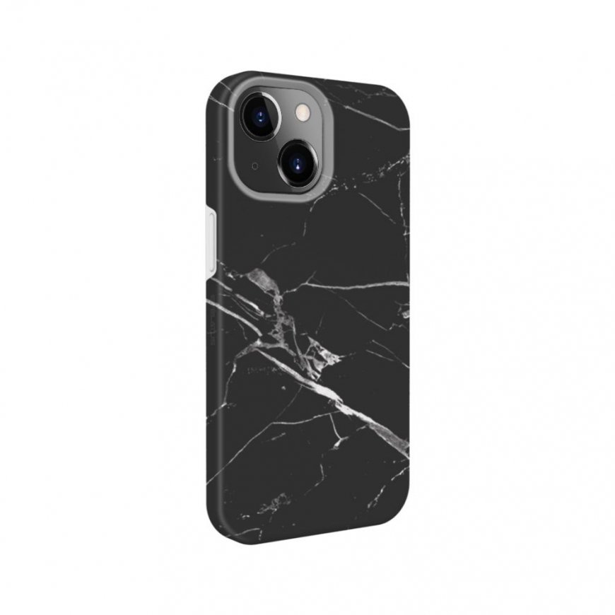 Evelatus Apple iPhone 14 Premium Silicone case Customized Print Black