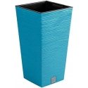 Prosperplast Flower pot FURU SQUARE - Scandinavian blue Prosperplast Flower pot FURU SQUARE - Scandinavian blue