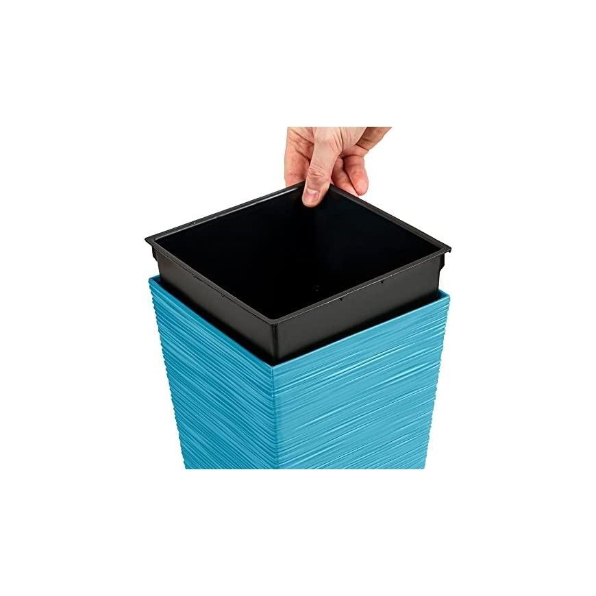 Prosperplast Flower pot FURU SQUARE - Scandinavian blue – 5