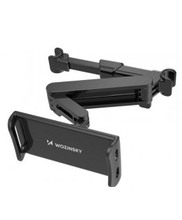 Wozinsky adjustable tablet or phone headrest holder Black