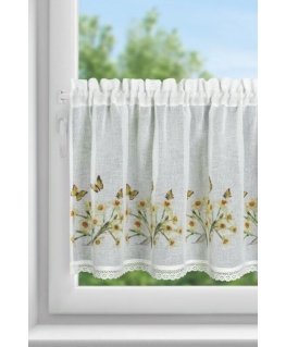 Eurofirany FIR/FLORA/B+ŻÓŁ 60X150 Dieninės užuolaidos