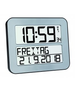 TFA-Dostmann 60.4512.54 modinātājpulkstenis/taimeris Digitāls modinātājs Sudrabs