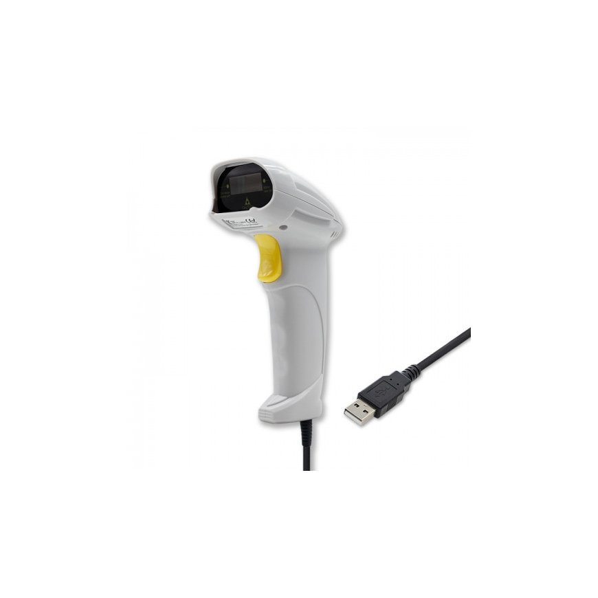 Qoltec QOLTEC 50877 Laser scanner 1D USB White – 2