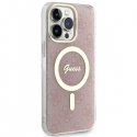 Dėklas Guess case for iPhone 14 Pro Max 6,7" GUHMP14XH4STP pink hardcase Magsafe IML 4G Dėklas Guess case for iPhone 14 Pro Max 6,7" GUHMP14XH4STP pink hardcase Magsafe IML 4G